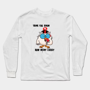 Tootsie Lollipop How Many Licks? Long Sleeve T-Shirt